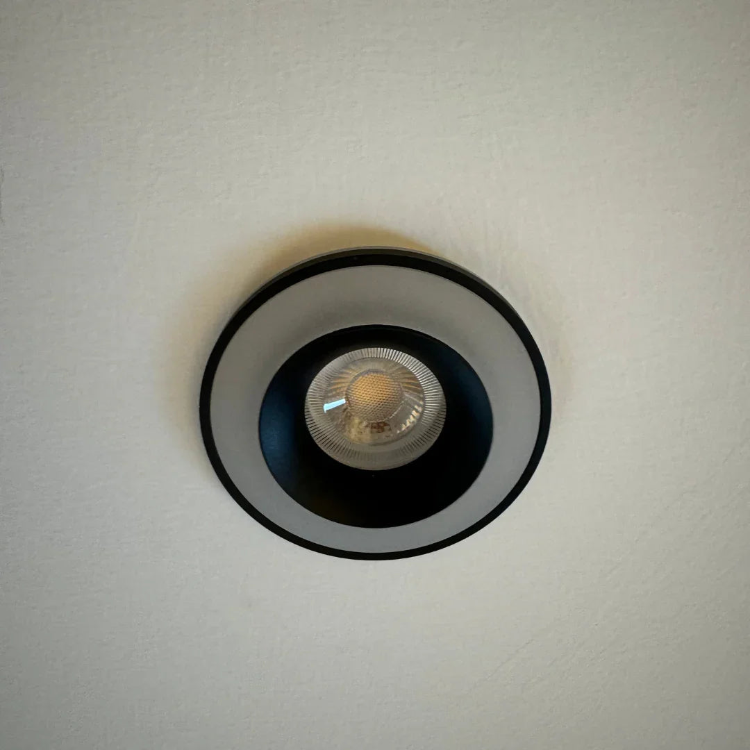 Qavun Holo Serisi Yuvarlak Siyah Spot Light QV 11202-007