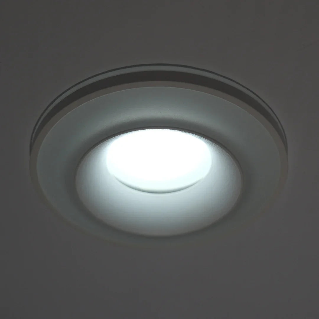 Qavun Holo Serisi Yuvarlak Beyaz Spot Light QV 11201-007