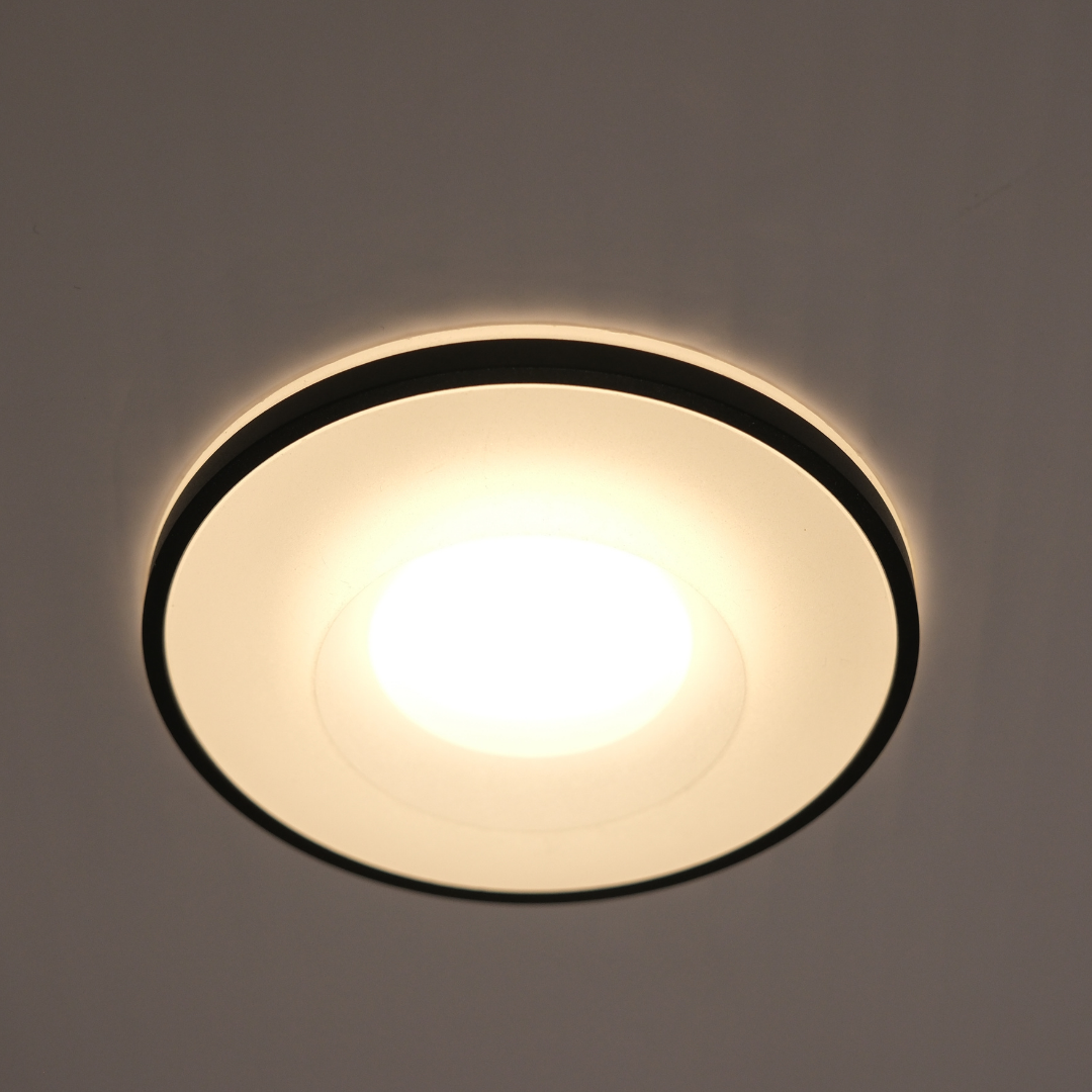 Qavun Holo Serisi Yuvarlak Siyah Spot Light QV 11202-009