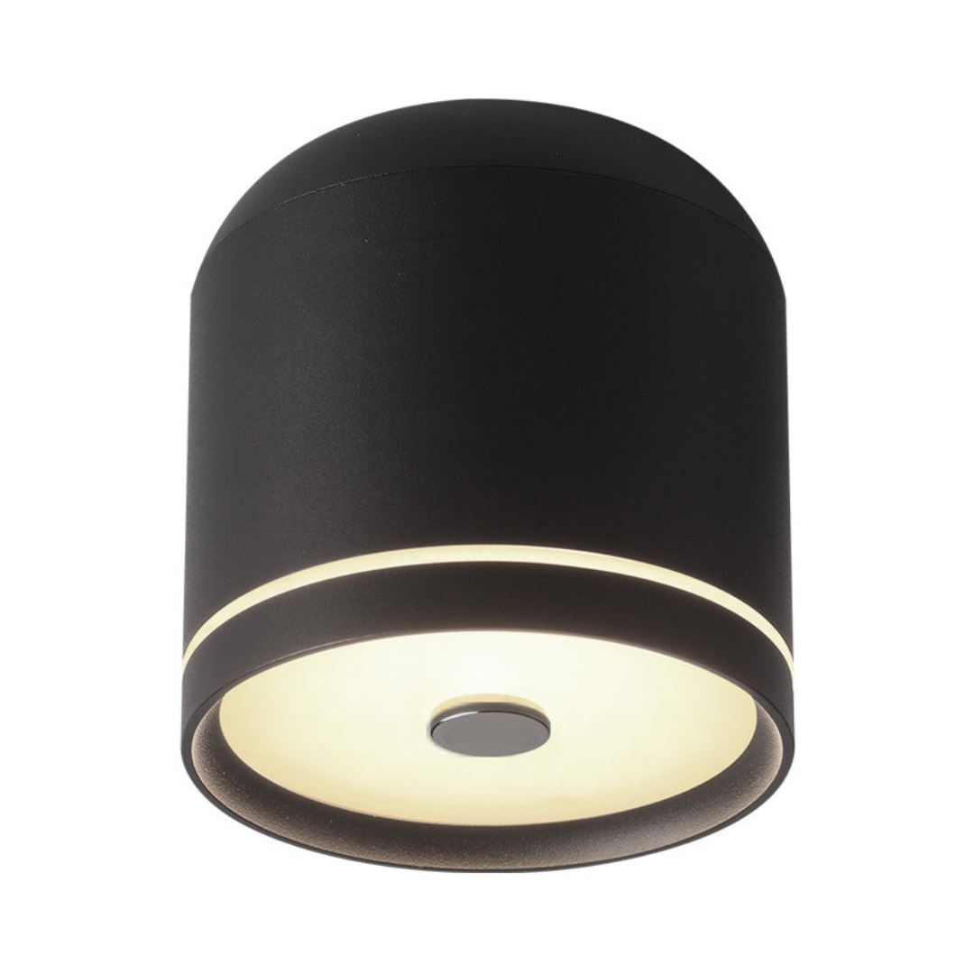 Qavun Arte Line Siyah Sıva Üstü Downlight