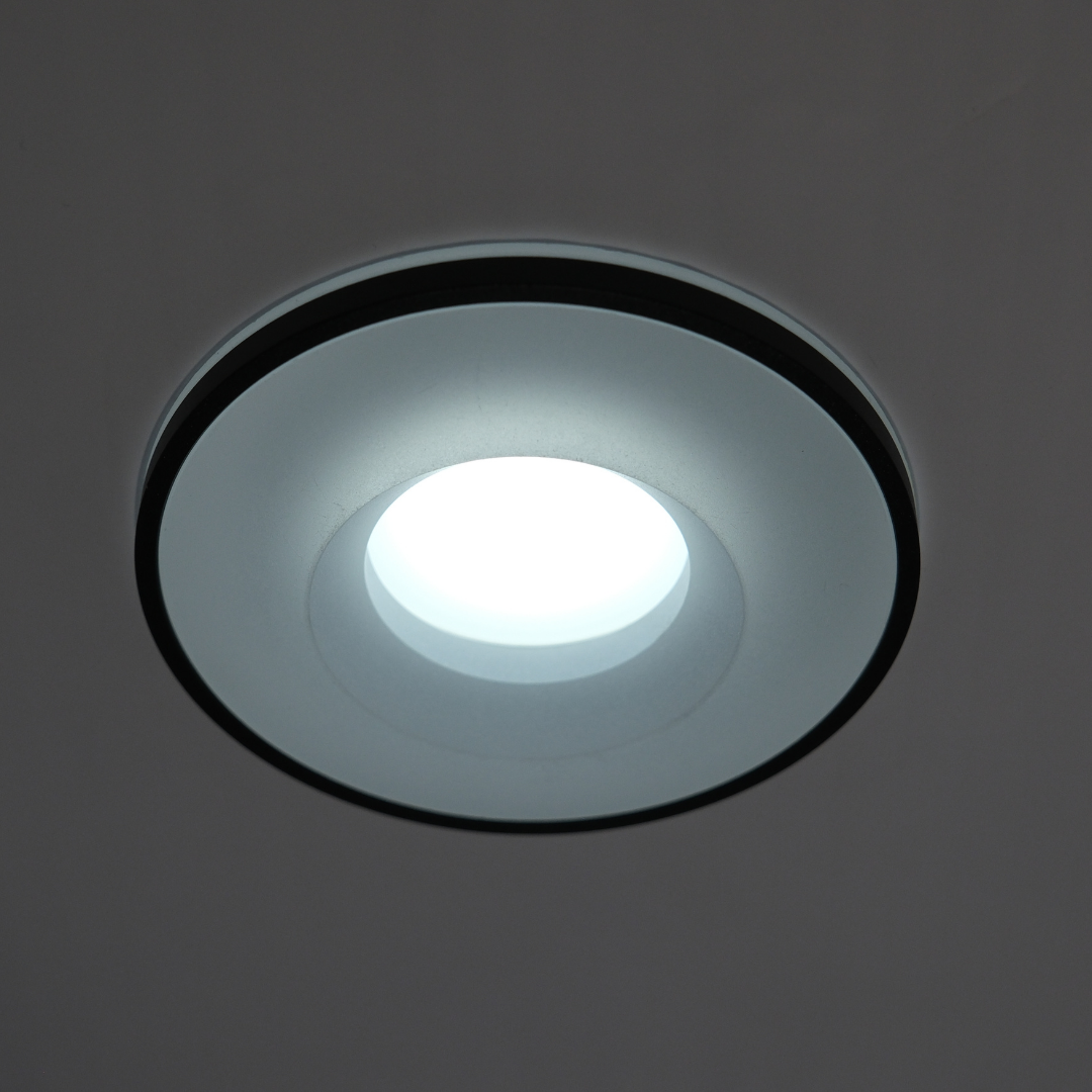 Qavun Holo Serisi Yuvarlak Siyah Spot Light QV 11202-009