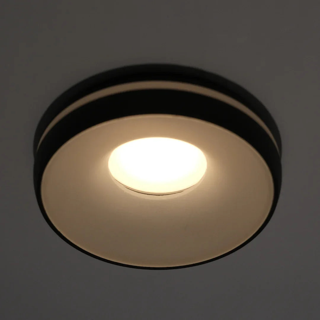 Qavun Holo Serisi Yuvarlak Siyah Spot Light QV 11202-008