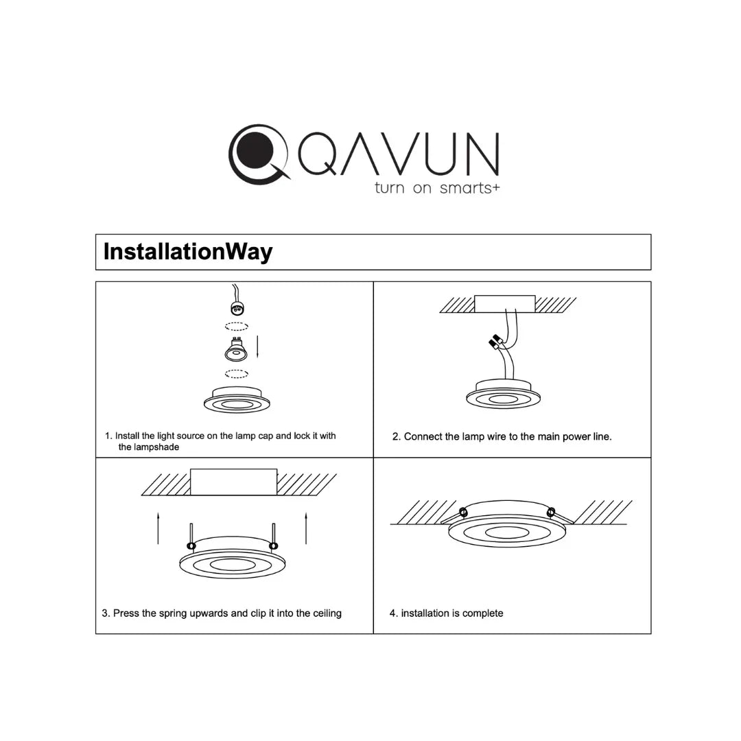 Qavun Holo Serisi Yuvarlak Beyaz Spot Light QV 11201-009