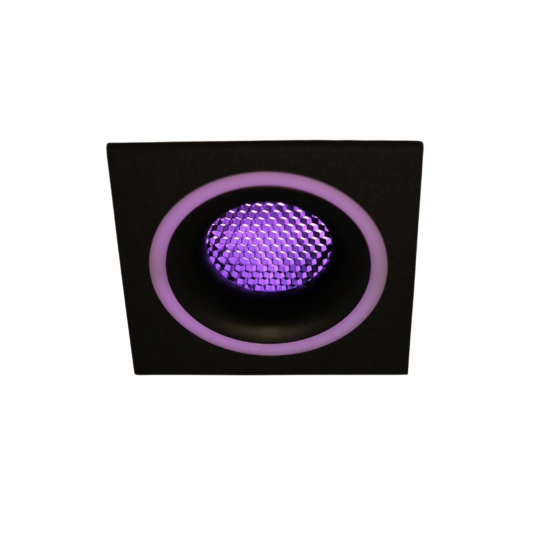 Qavun Holo Serisi Kare Siyah Bal Peteği Spot Light QV 11202-003