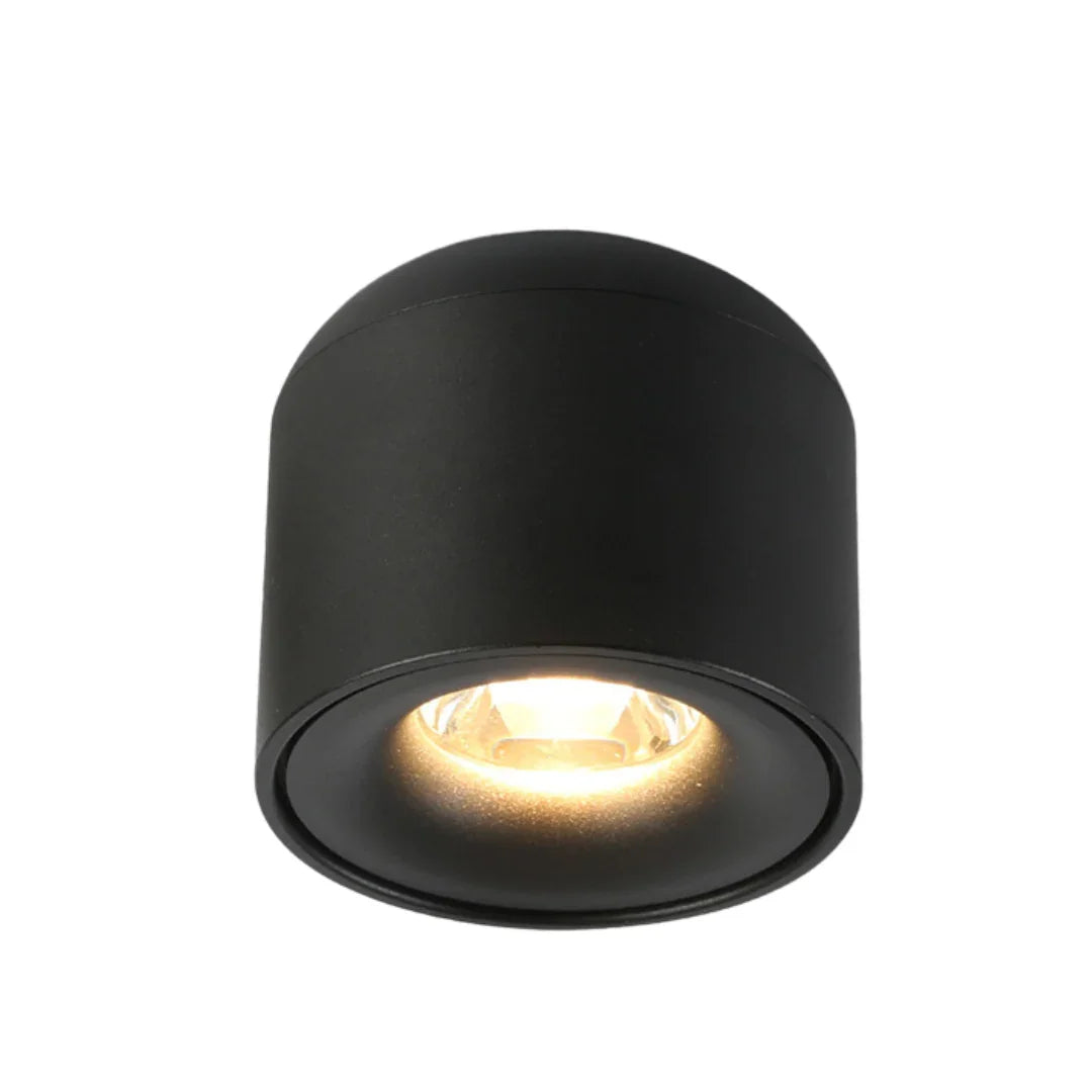 Qavun Arte Bone Siyah Sıva Üstü Downlight