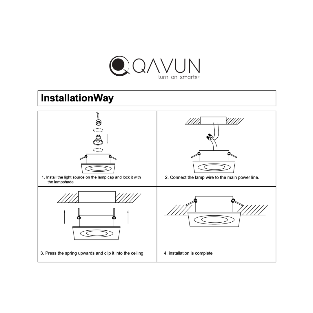 Qavun Holo Serisi Kare Siyah Bal Peteği Spot Light QV 11202-006