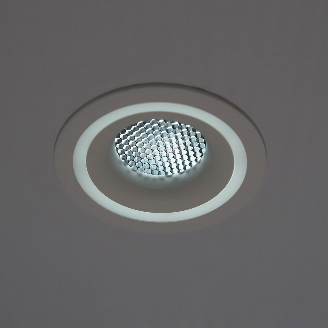 Qavun Holo Serisi Yuvarlak Beyaz Bal Peteği Spot Light QV 11201-004