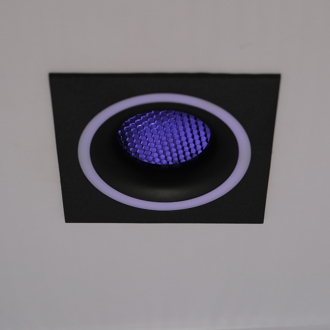 Qavun Holo Serisi Kare Siyah Bal Peteği Spot Light QV 11202-003