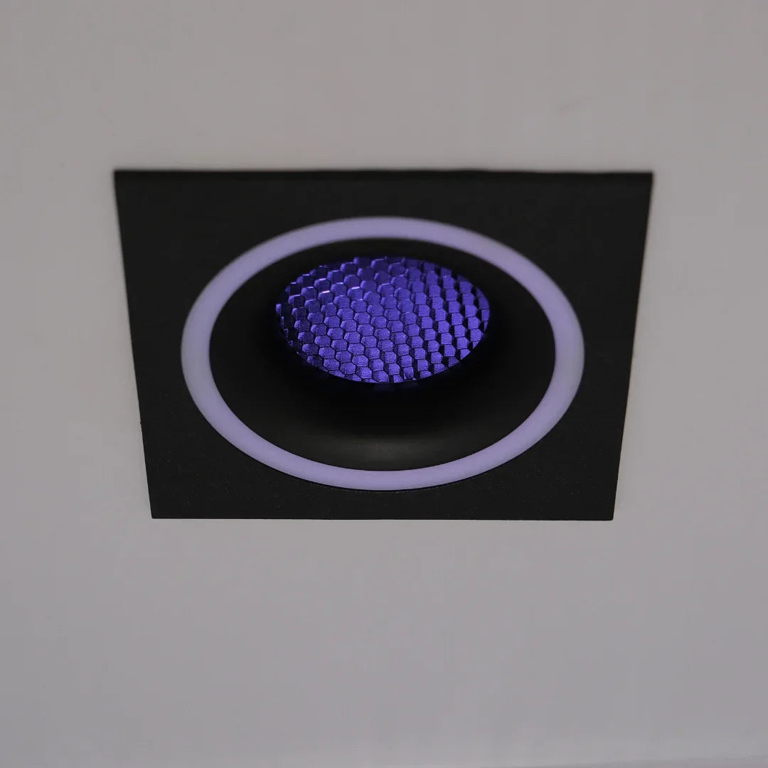 Qavun Holo Serisi Kare Siyah Bal Peteği Spot Light QV 11202-003