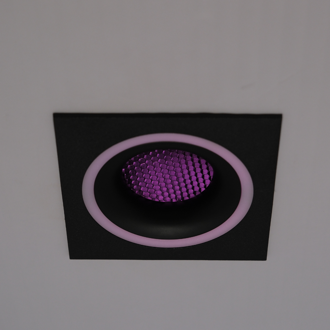 Qavun Holo Serisi Kare Siyah Bal Peteği Spot Light QV 11202-003