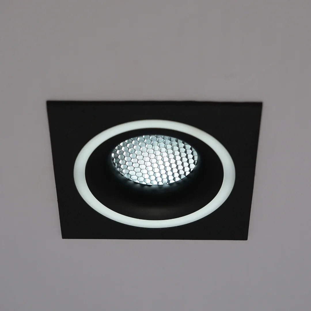 Qavun Holo Serisi Kare Siyah Bal Peteği Spot Light QV 11202-003
