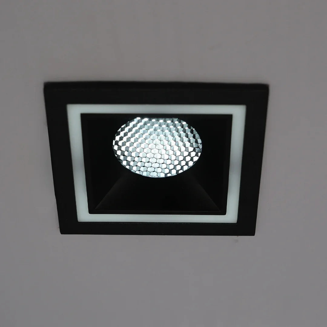 Qavun Holo Serisi Kare Siyah Bal Peteği Spot Light QV 11202-006