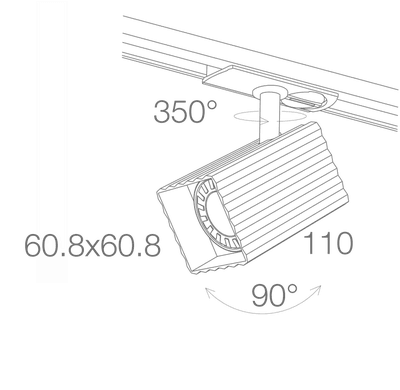 5W Kare Monofaze Soketli Ray Spot - Jupiter