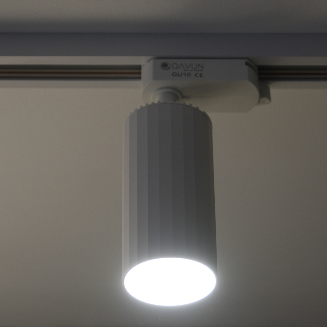 Qavun Retro Serisi Yuvarlak Beyaz Ray Spot QV 15201-021