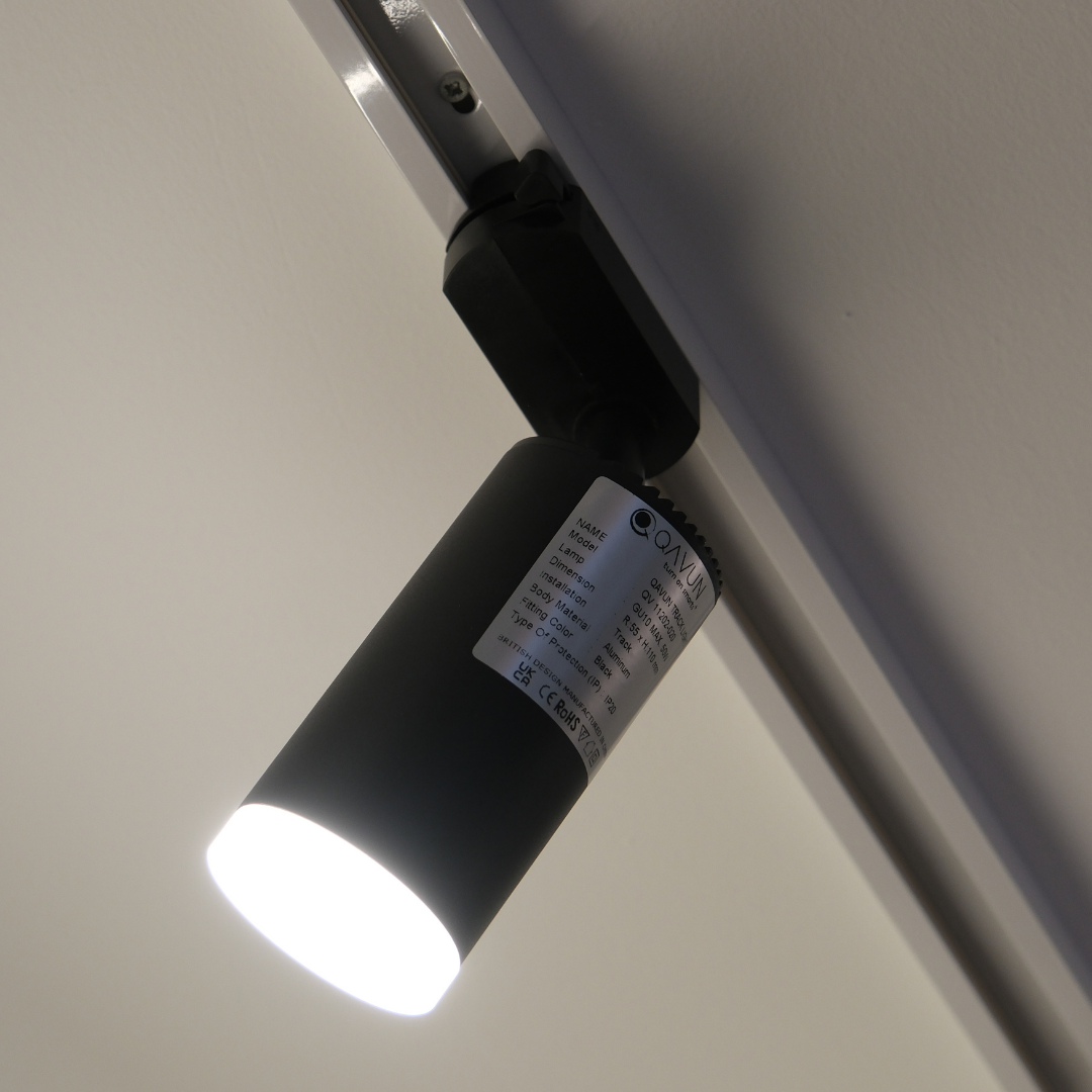 Qavun Holo Serisi Yuvarlak Siyah Ray Spot Light QV 15202-020