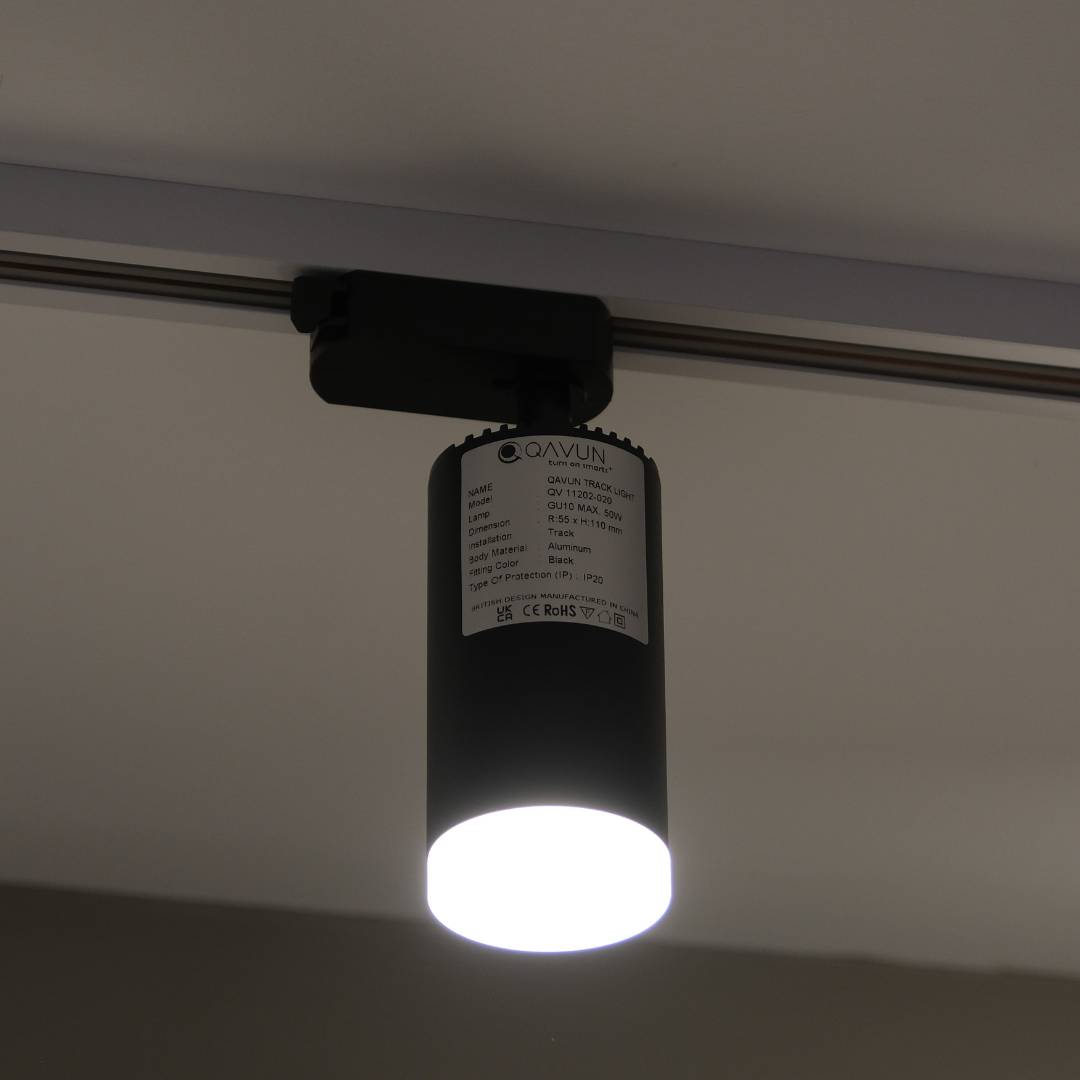 Qavun Holo Serisi Yuvarlak Siyah Ray Spot Light QV 15202-020