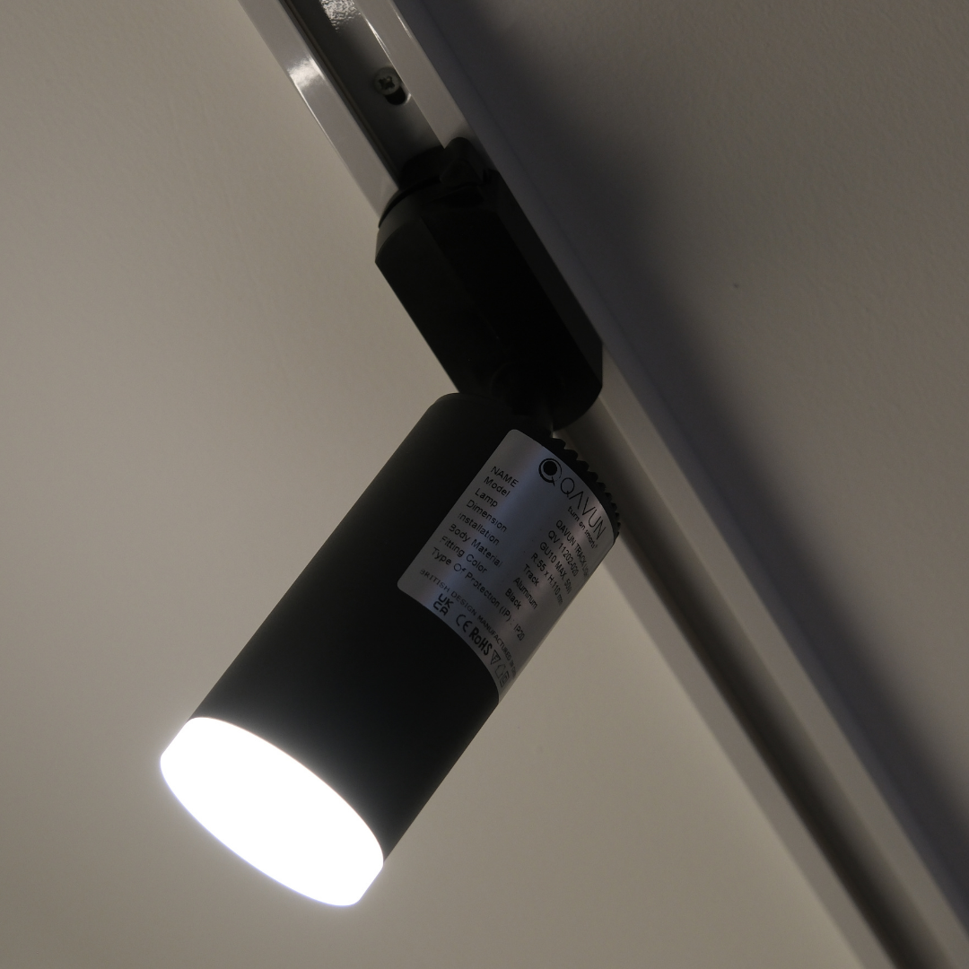 Qavun Holo Serisi Yuvarlak Siyah Ray Spot Light QV 15202-020