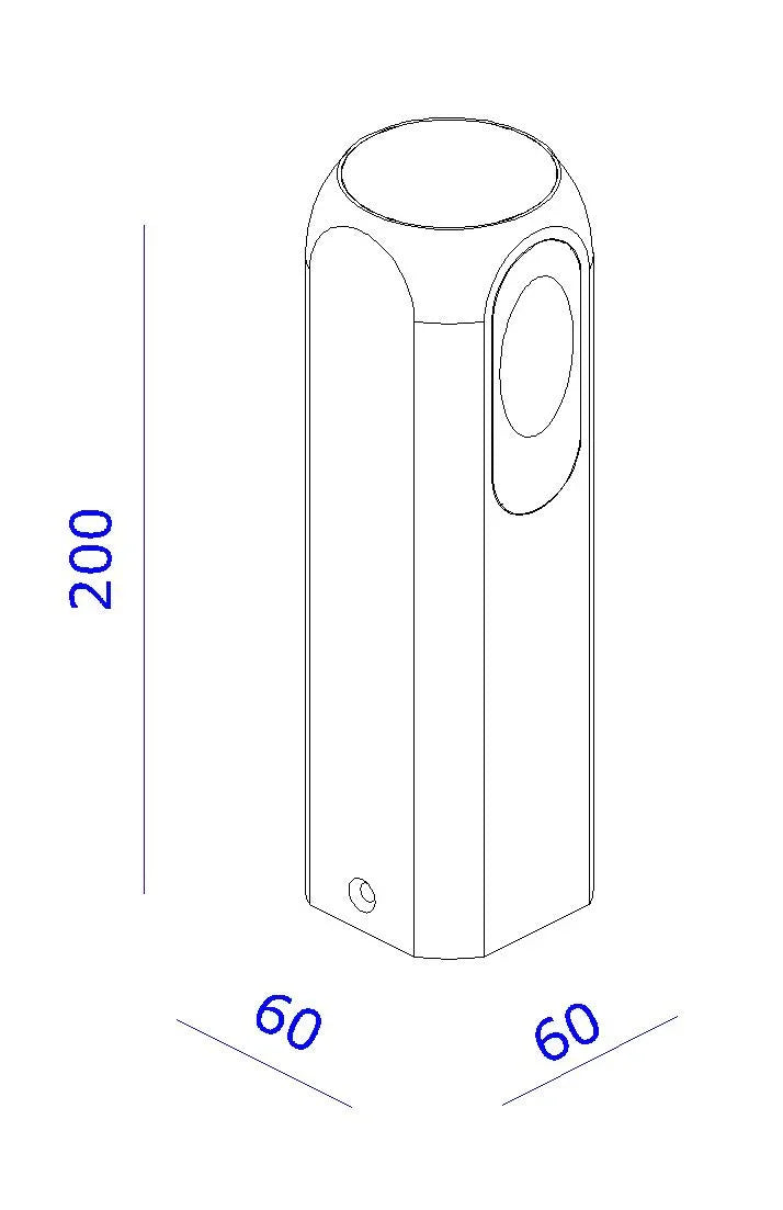 Qavun Stone Outdoor Bollard