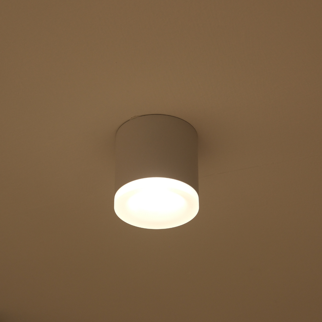 Qavun Holo Serisi Yuvarlak Beyaz Sıva Üstü Spot Light QV 12201-019