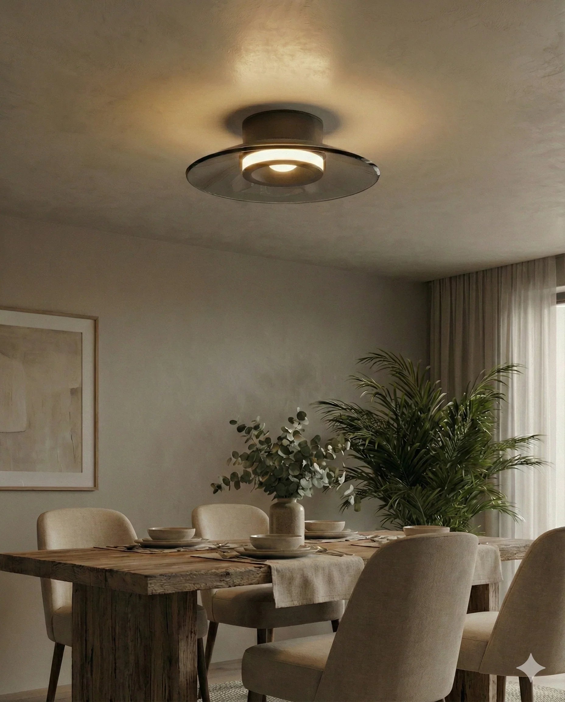 Qavun Glass Ceiling Light