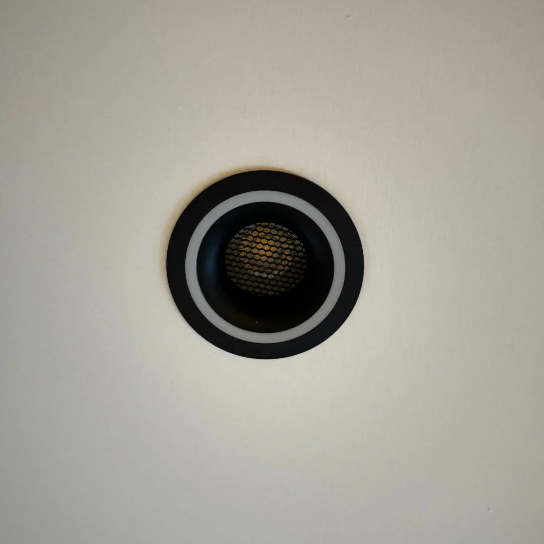 Qavun Holo Serisi Yuvarlak Siyah Bal Peteği Spot Light QV 11202-004