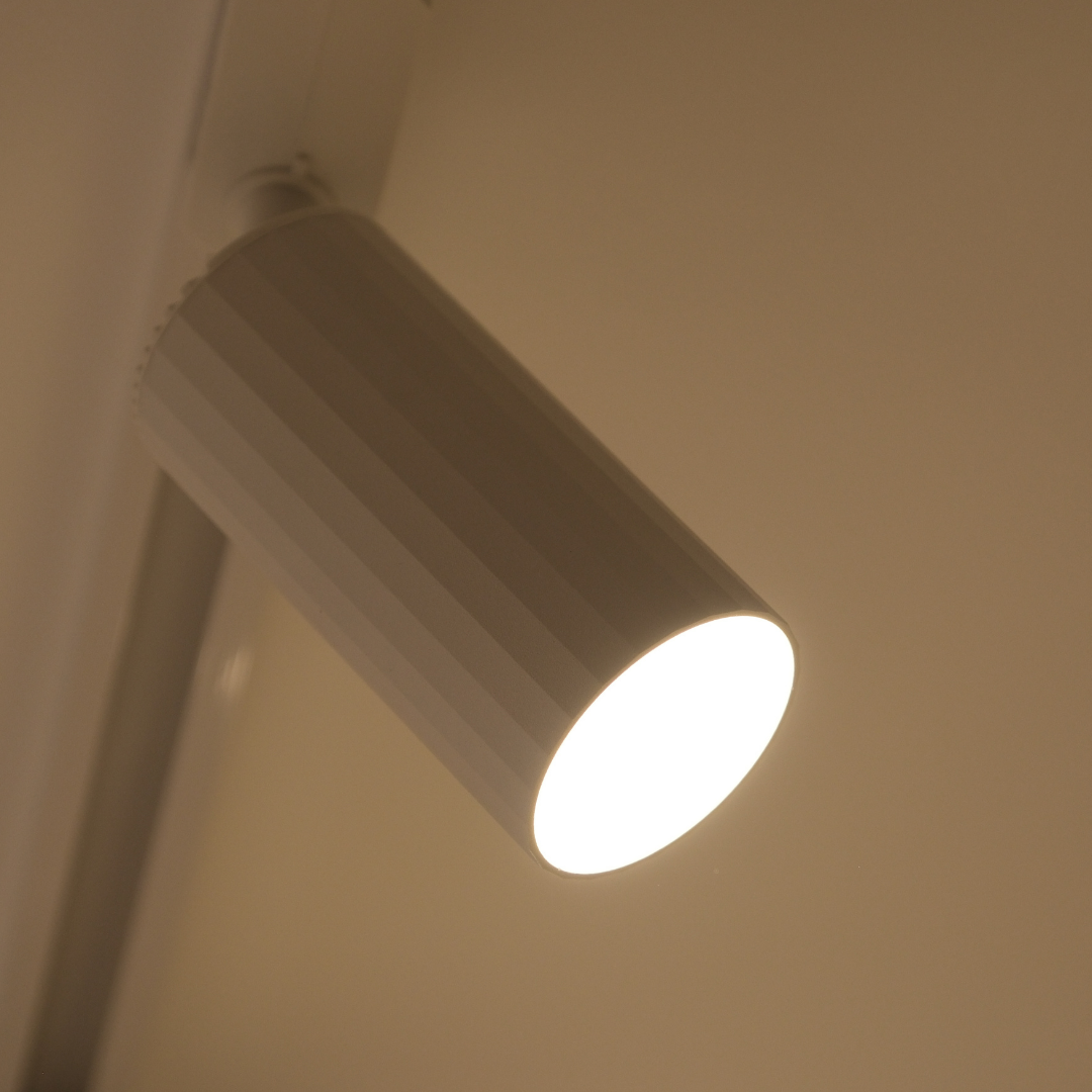 Qavun Retro Serisi Yuvarlak Beyaz Ray Spot QV 15201-021