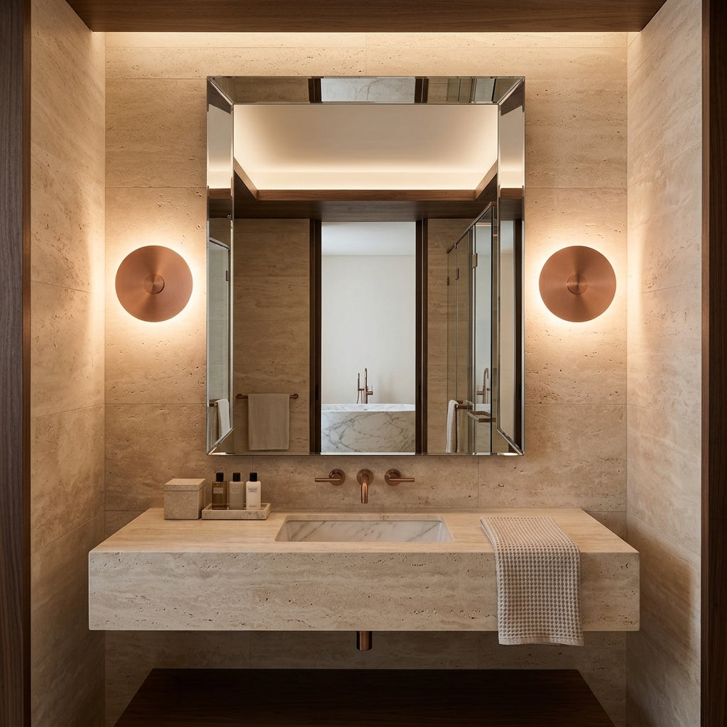 Qavun Bronze Aura Wall Light