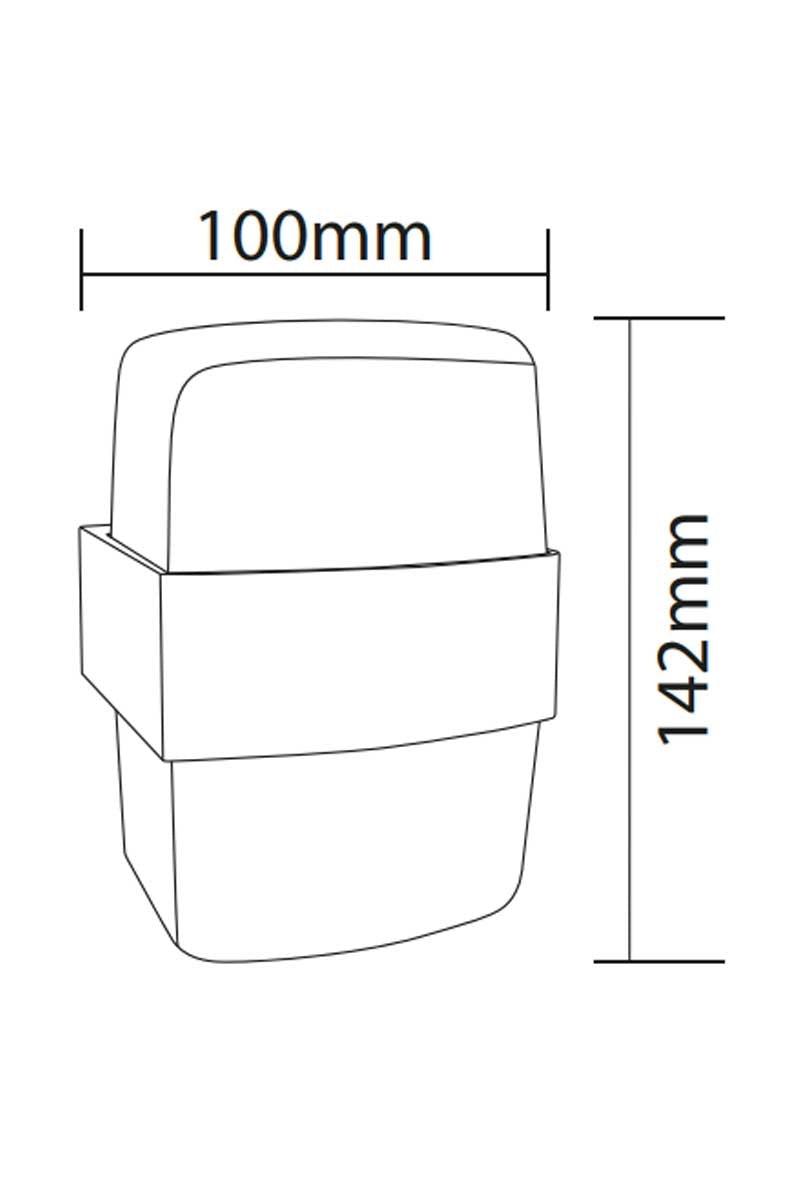 Ack AH07-07701 2x6W 3000K Günışığı Çift Taraflı Dekoratif Led Duvar Apliği - Ack