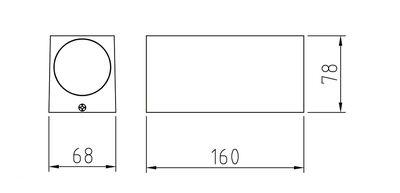 Alüminyum Antrasit Bahçe Aplik JW949 AN - Jupiter
