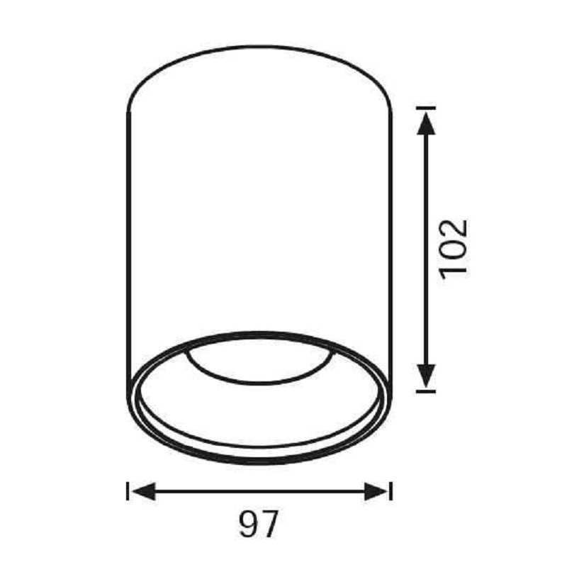 Jupiter Siyah & Altın Tavan Armatürü JC046 S&A