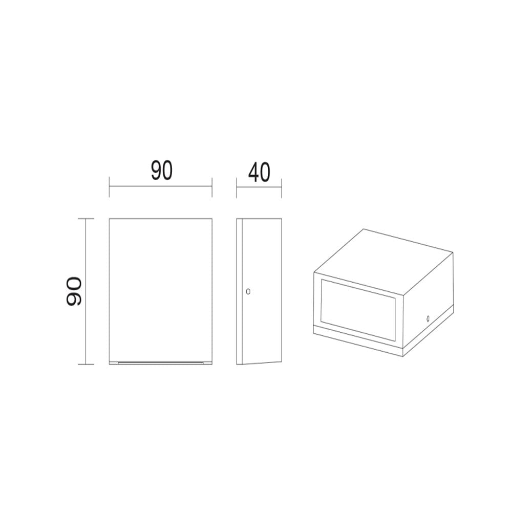 Jupiter 3000K Gün Işığı LED Bahçe Aplik LW988