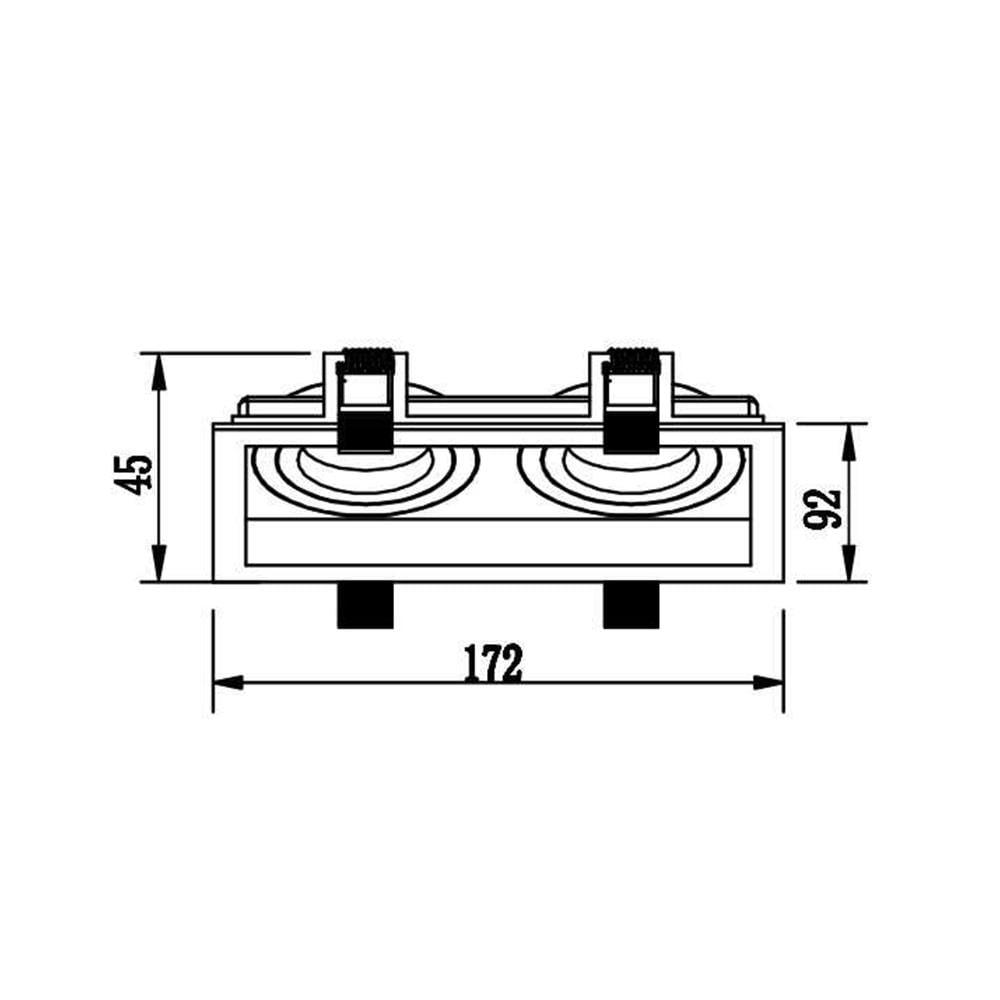 Jupiter Sıva Altı 2'li Hareketli Spot JH840 B - Jupiter