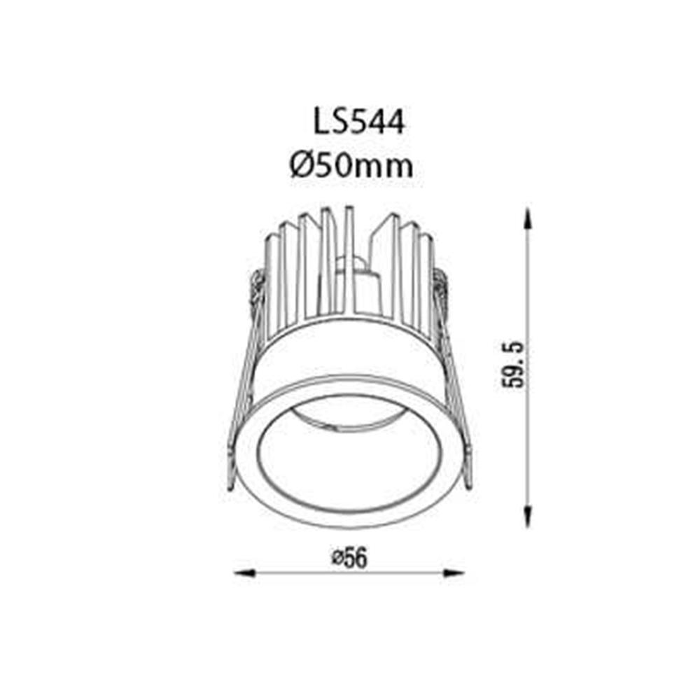 Jupiter Sıva Altı Sabit LED Spot LS544 B - Jupiter