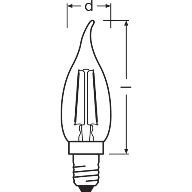 Ledvance Kugu Flament Ampul 22 W Led Classic Vintage 220 LM 2400 K - Ledvance