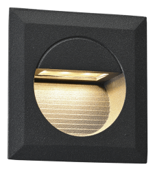 LED Siyah Kare Duvar Armatürü - Jupiter