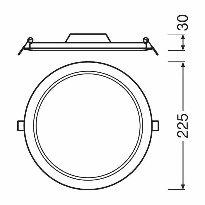 Ledvance Dl Slım DN210 18W/6500K WT IP 20 - Ledvance