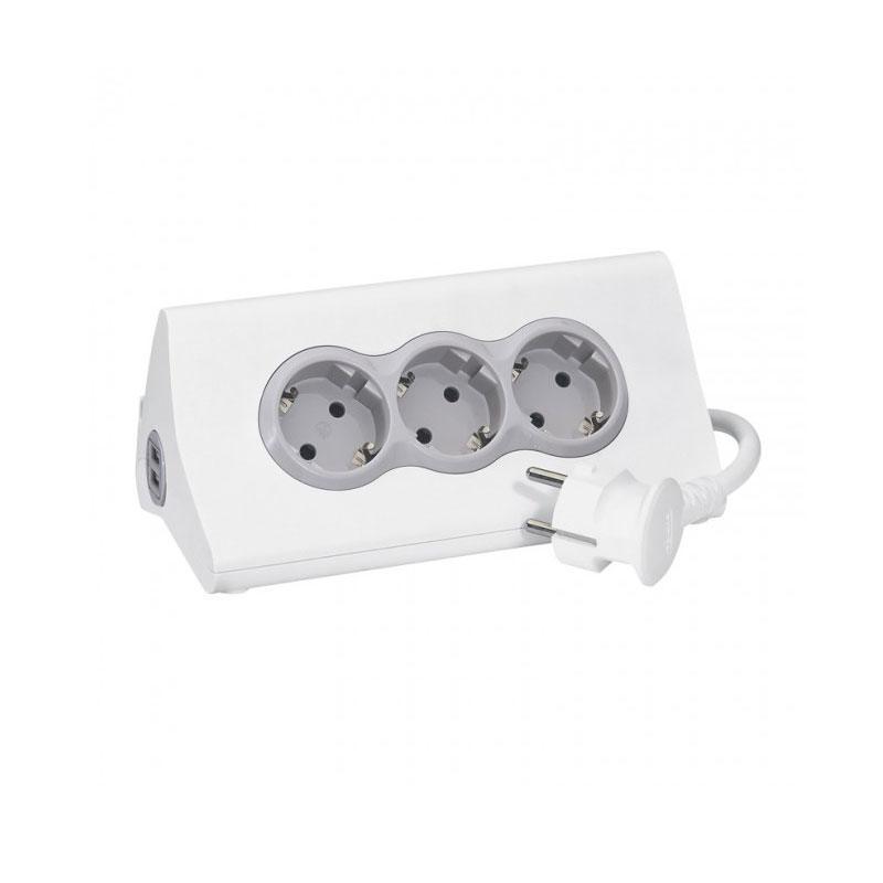 LEGRAND 3 Priz + 2 USB li 1,5 Metre Kablolu Grup Priz - Legrand