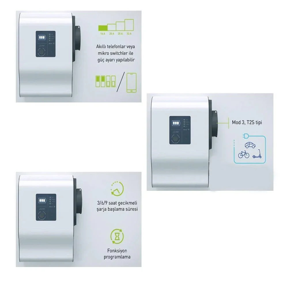 Legrand GREEN'UP Bluetooth Araç Şarj İstasyonu P-3F-22 KW - Legrand