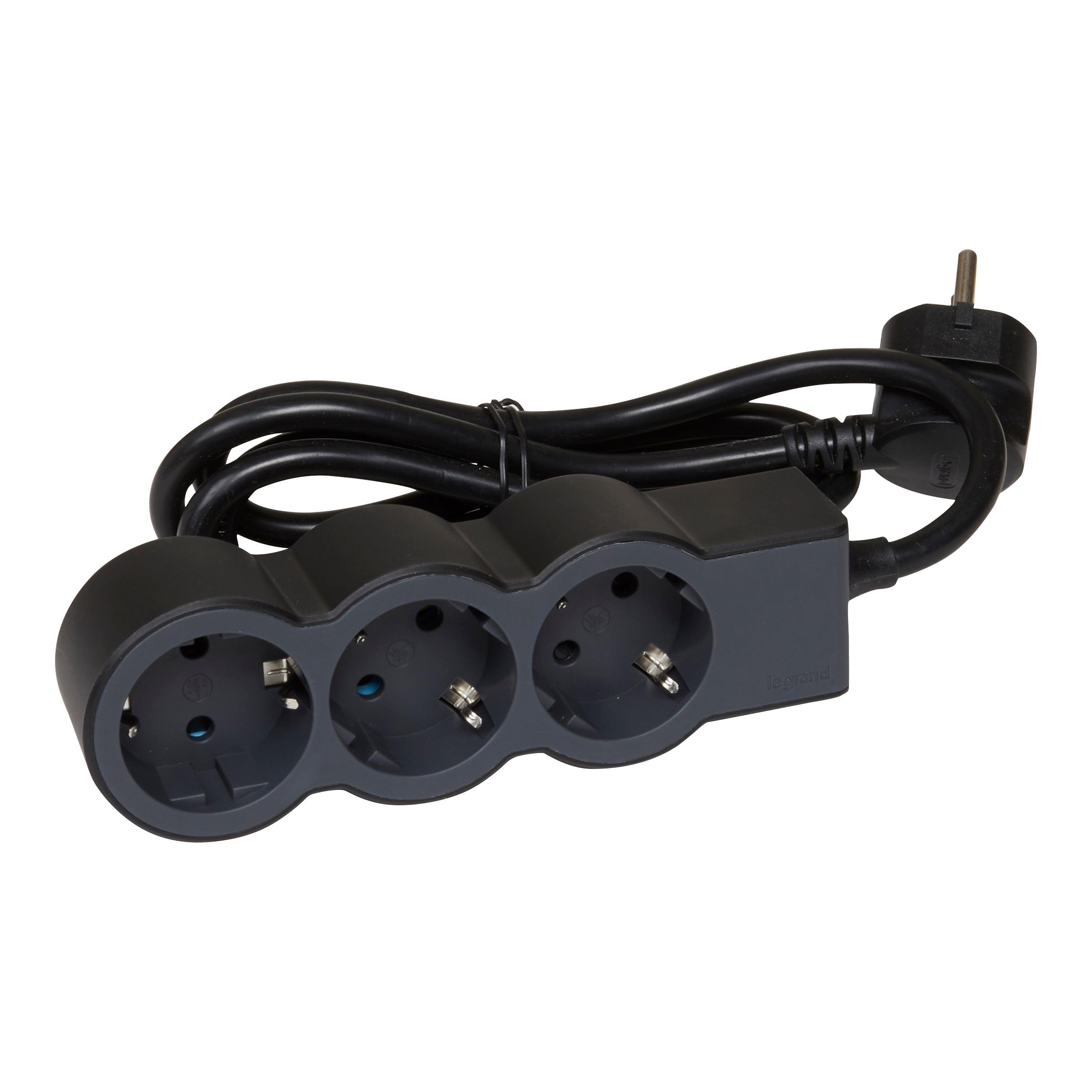 Legrand Siyah 1,5 M Üçlü Grup Prizi - Legrand