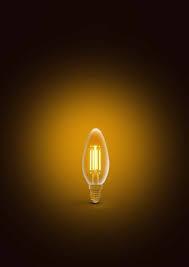 Panasonic E14 LED Filaman Rustik Lamba 4W 360lm 2000K Gold - Panasonic