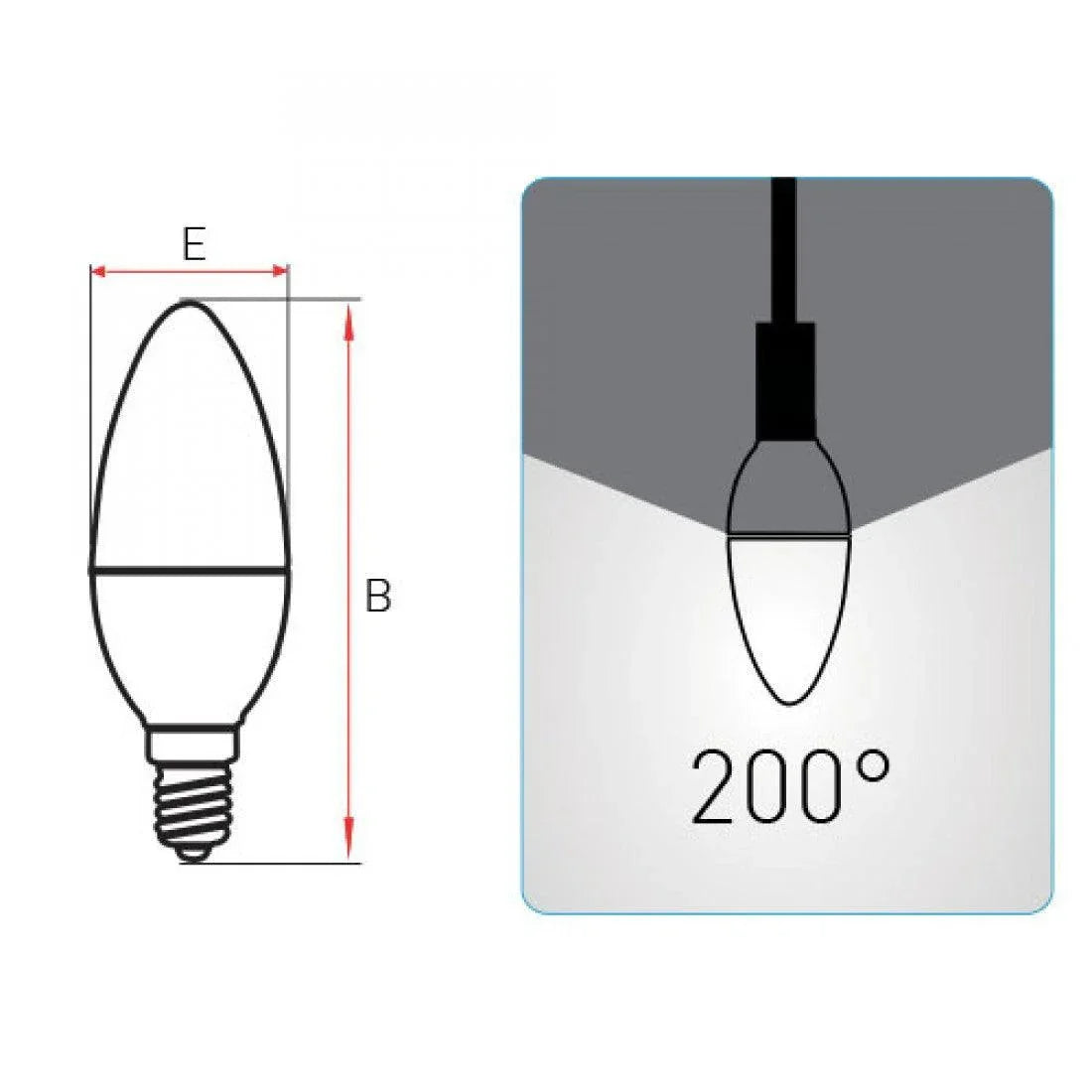 Panasonic Led Ampul 5W E14 Sarı Işık - Panasonic
