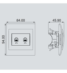 PANASONIC THEA İKİLİ NÜMERİS MEKANİZMA CAT3 - Panasonic