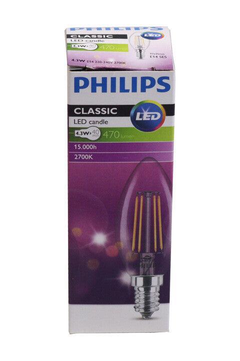 PH CLA LEDCandle ND 4.3-40W B35 E14 827 CL - Philips