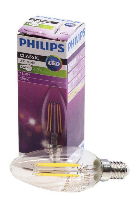 PH CLA LEDCandle ND 4.3-40W B35 E14 827 CL - Philips