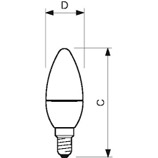 PHILIPS CorePro candle ND 5.5-40W E14 827 B35 FR - Philips