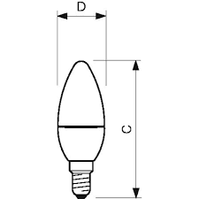 PHILIPS CorePro candle ND 5.5-40W E14 827 B35 FR - Philips