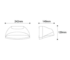 Jupiter 3W LED Bahçe Aplik 3000K Gün Işığı LW421