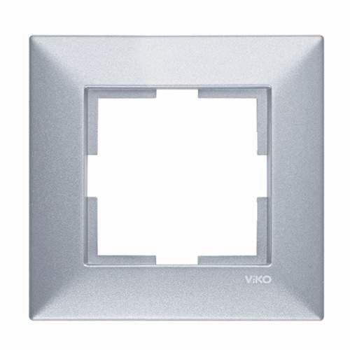 Viko 92190701 Trenda Gümüş Tekli Çerçeve - Panasonic