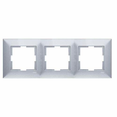Viko 92190703 Trenda Gümüş Üçlü Çerçeve - Panasonic