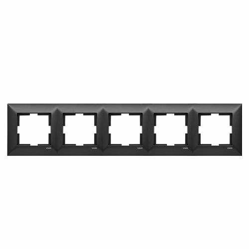Viko 92190755 Trenda Siyah Beşli Çerçeve - Panasonic